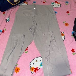 Lululemon leggings in light purple/mauve color